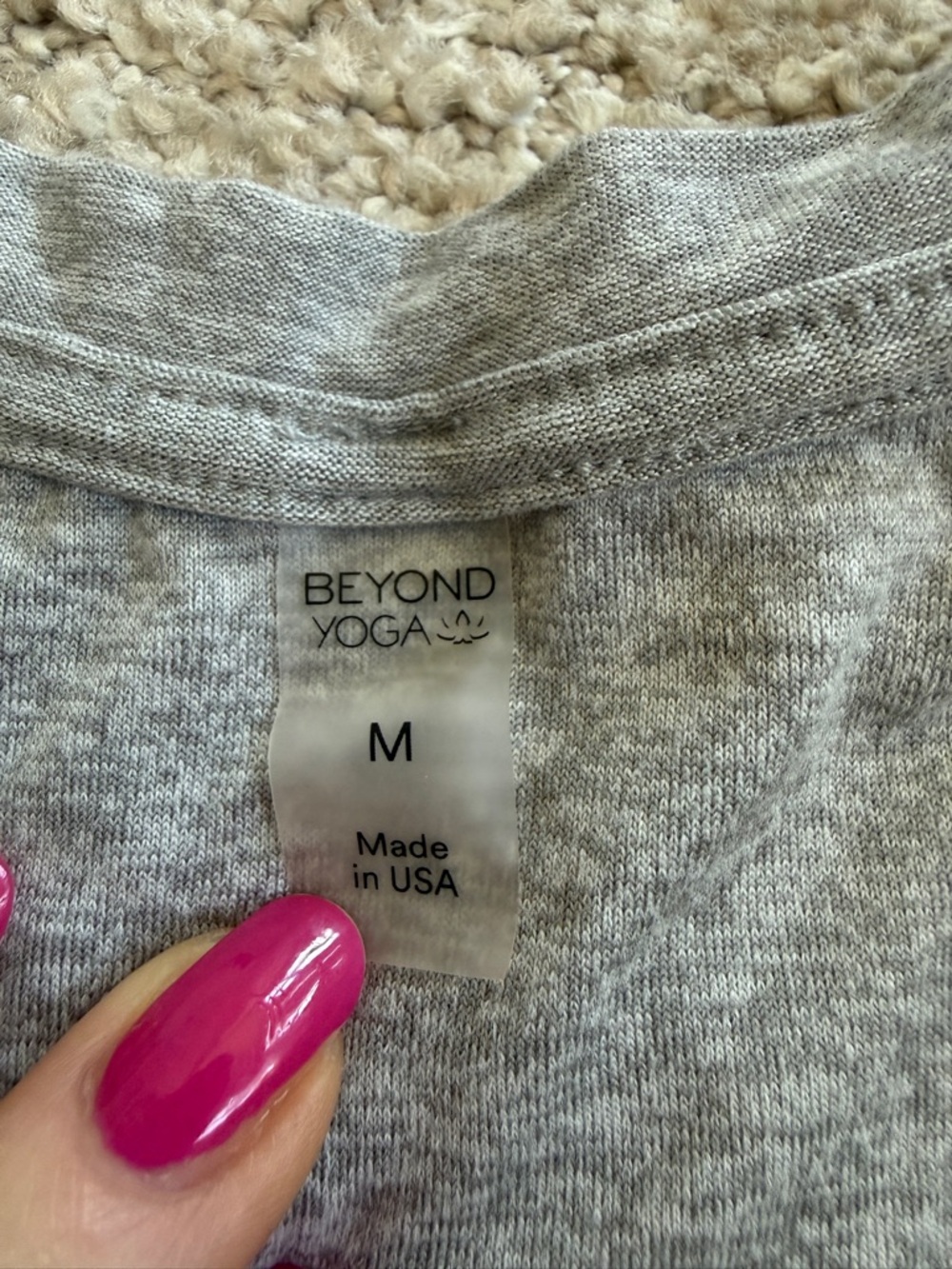 Beyond Yoga Tank Shirt Gray size M - Picture 2 of 4